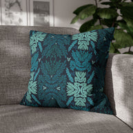 Blue and Teal Botanical - Decorative Pillow Cover