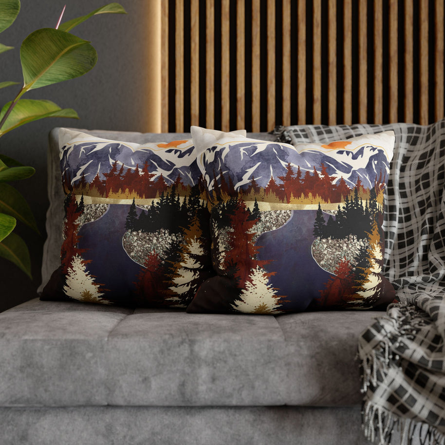 Autumn River - Decorative Pillow Cover