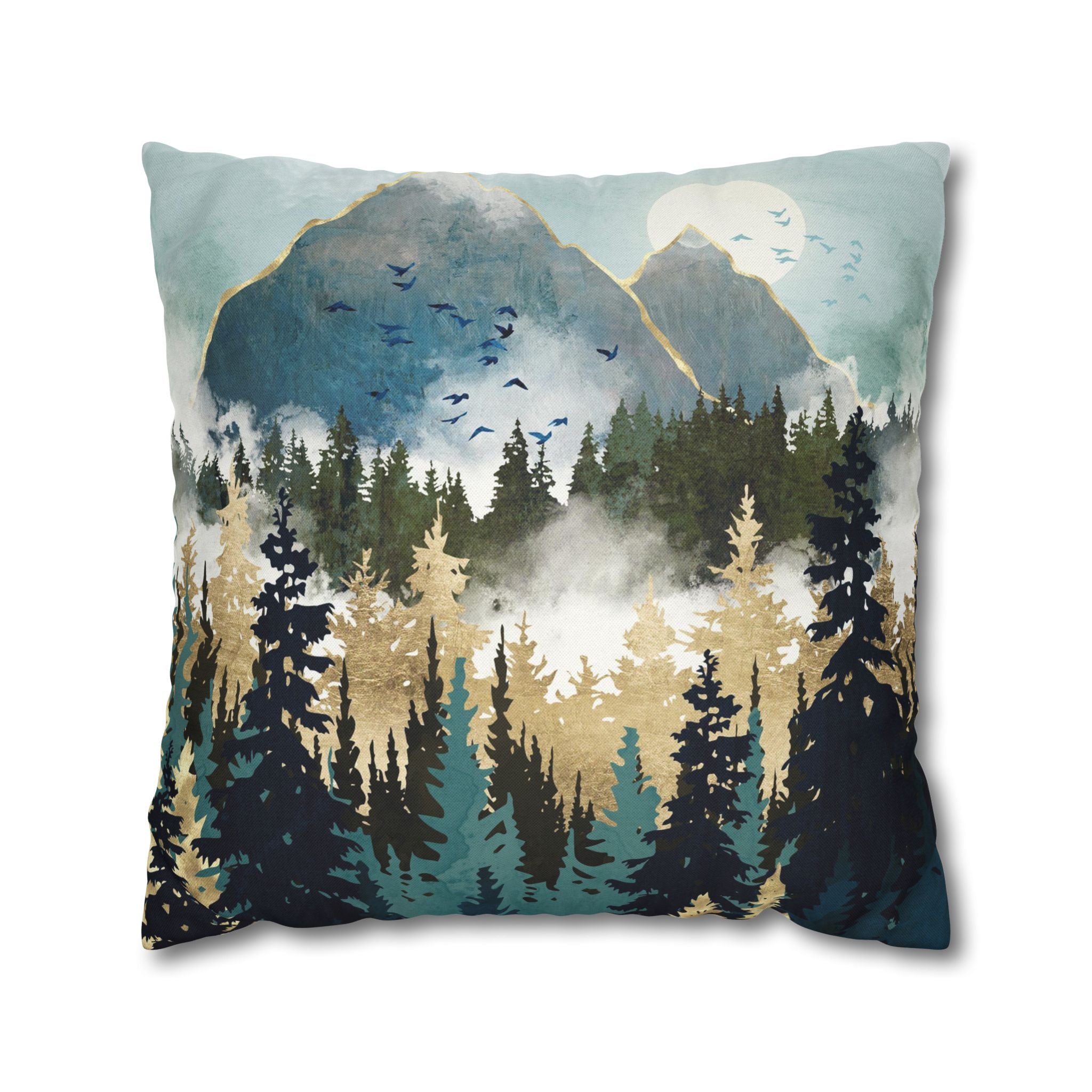 Misty Pines - Decorative Pillow Cover
