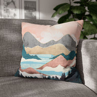 Lake Sunrise - Decorative Pillow Cover