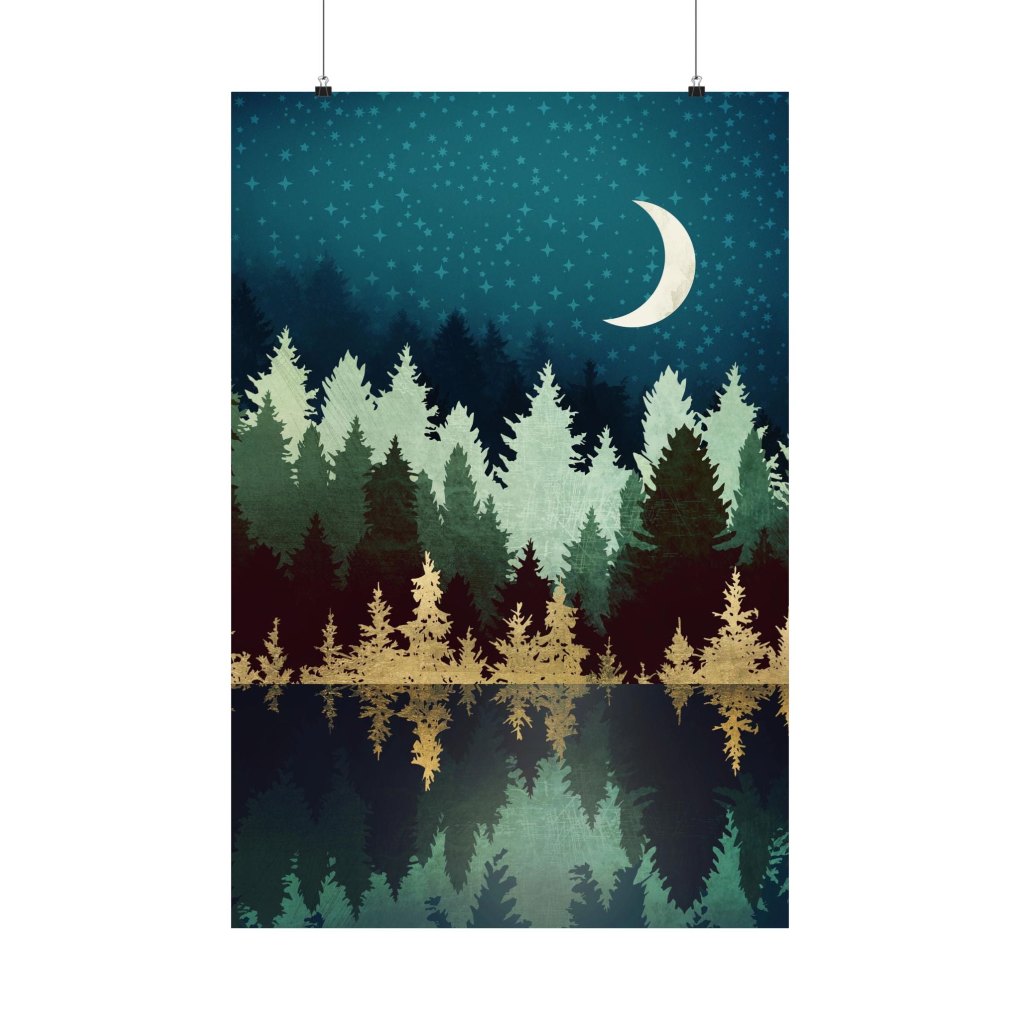 Star Forest Reflection - Poster Print - No Frame