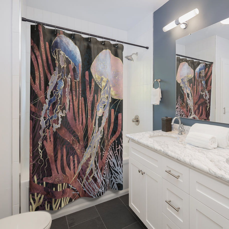 Metallic Coral - Shower Curtain