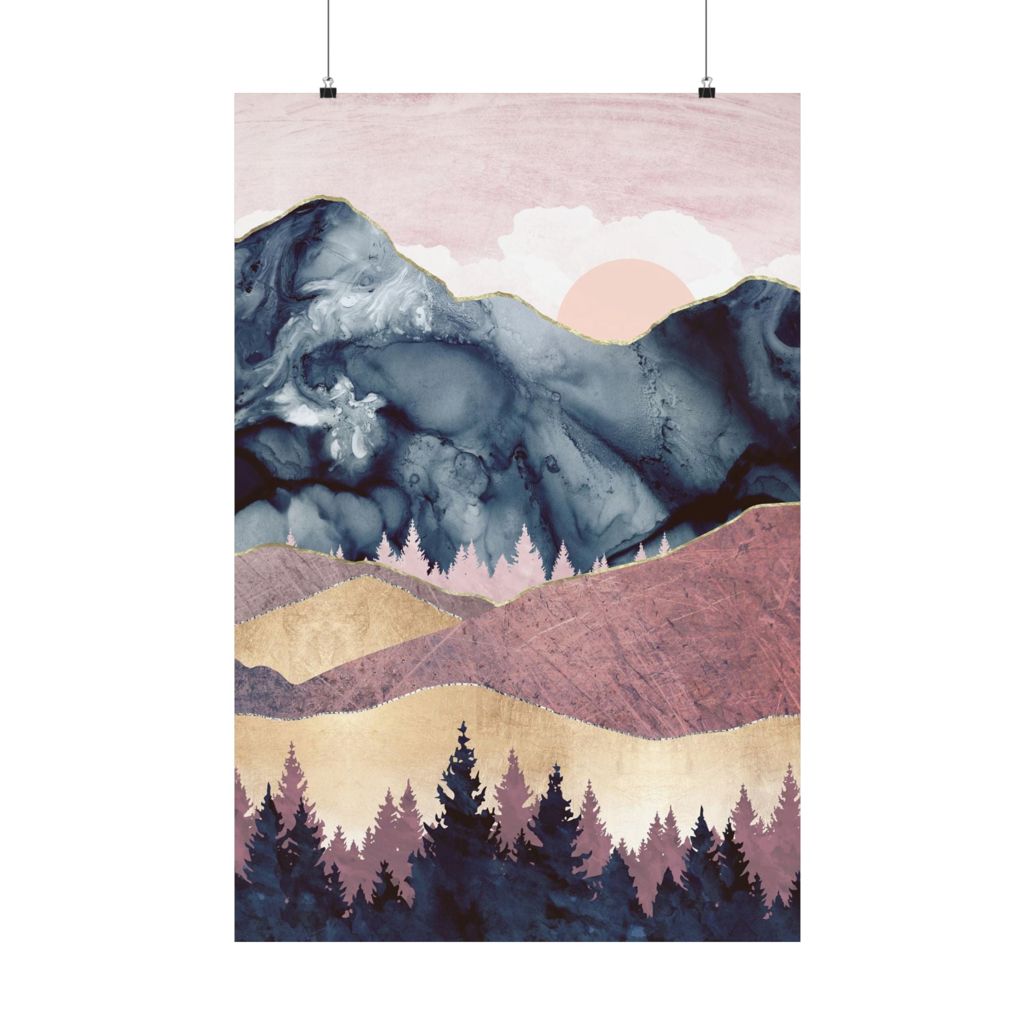 Mauve Vista - Poster Print - No Frame
