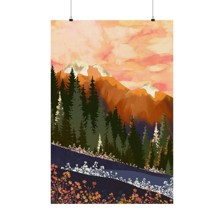 Mountain Dusk - Poster Print - No Frame