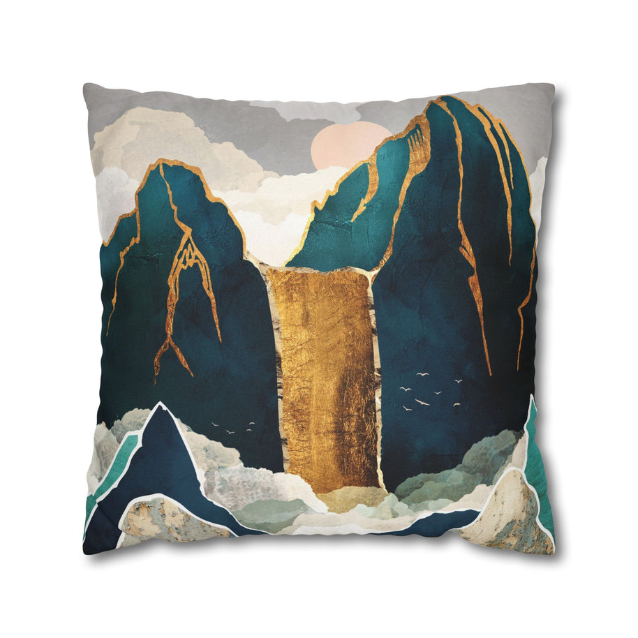 Golden Waterfall - Decorative Pillow Cover