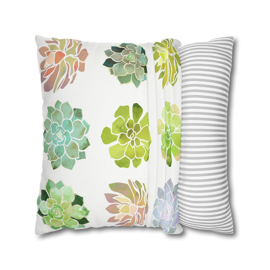 Spring Succulents - Decorative Pillow Cover