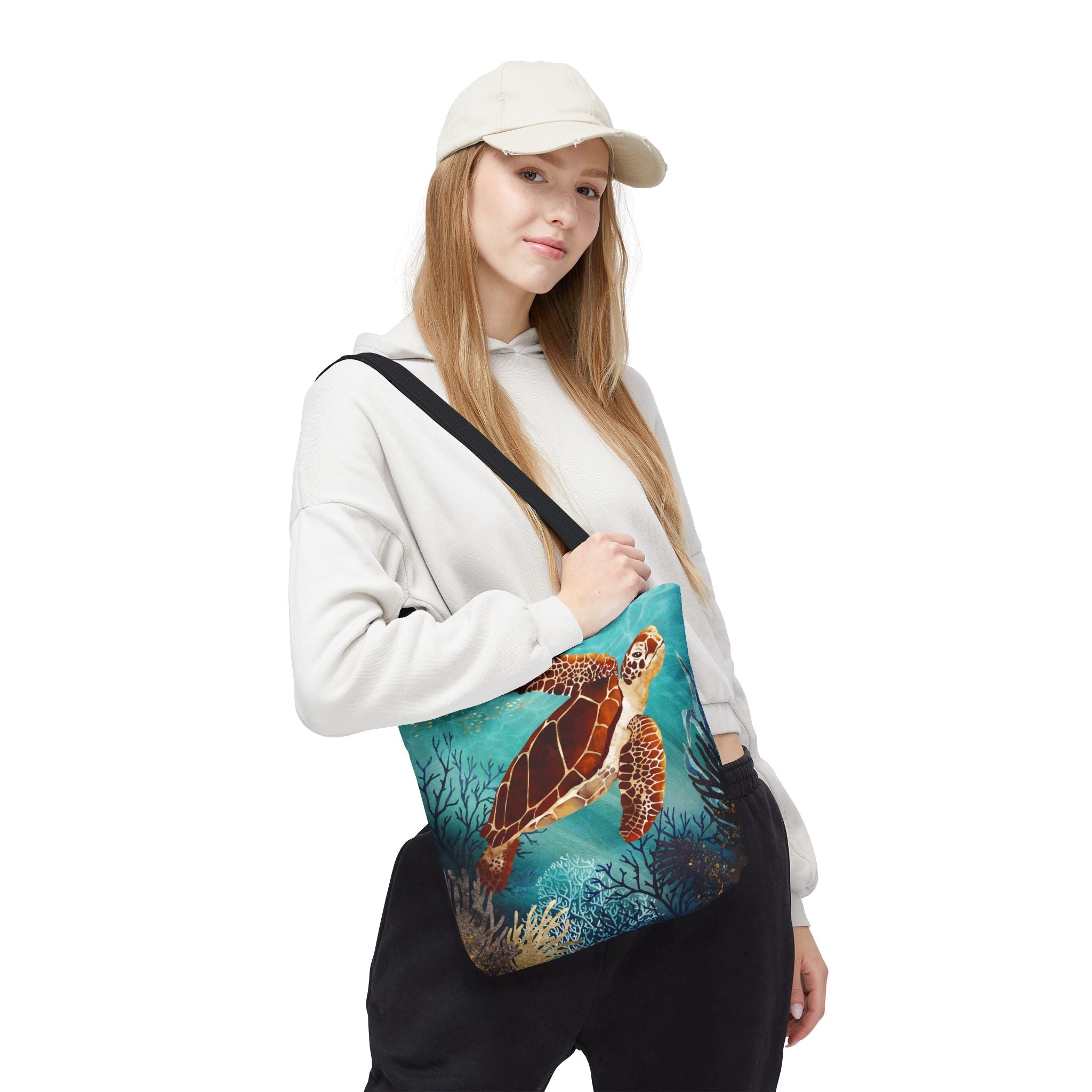 Metallic Sea Turtle - Tote Bag