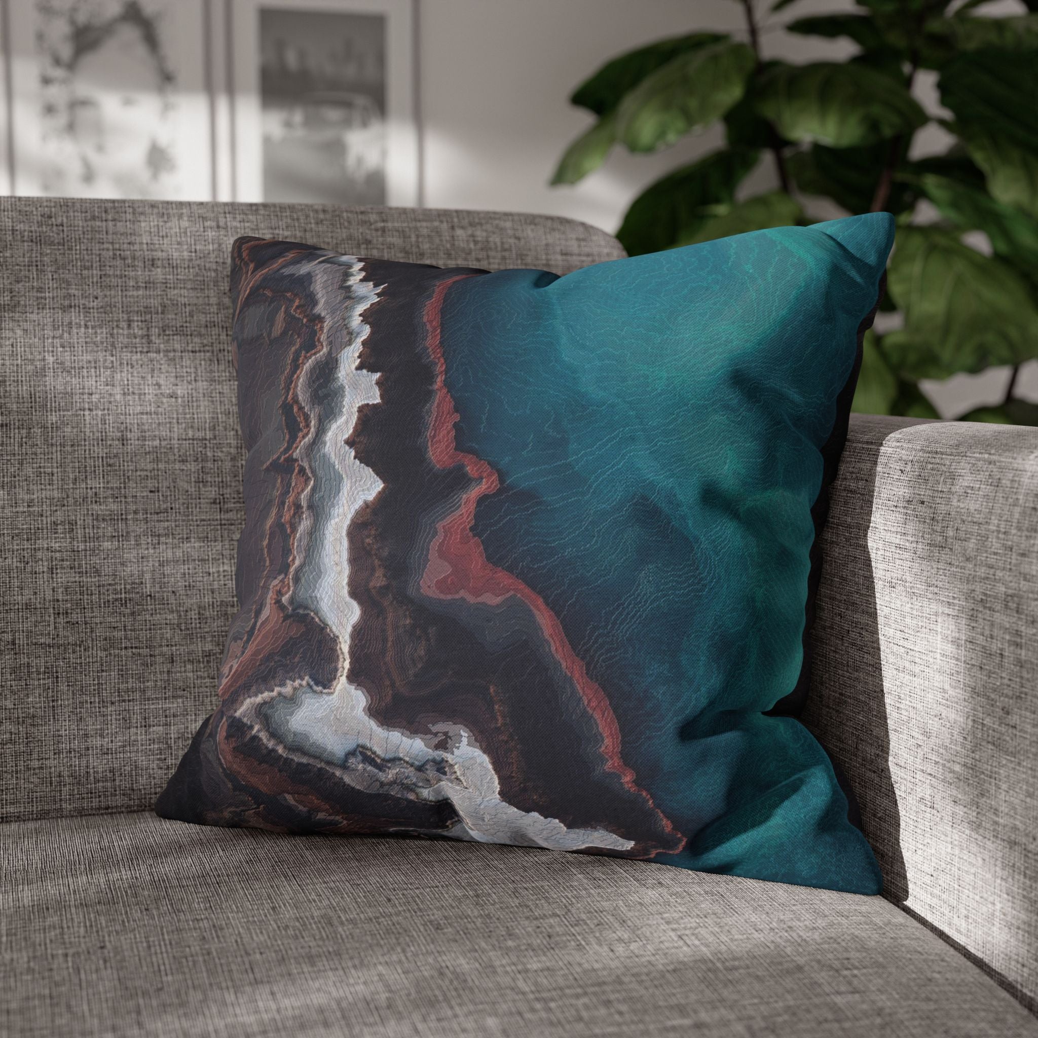 GeoScape 6 - Decorative Pillow Cover