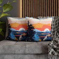 Sunset Lake - Decorative Pillow Cover