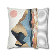 Golden Peaks - Decorative Pillow Cover
