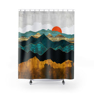 Turquoise Vista - Shower Curtain