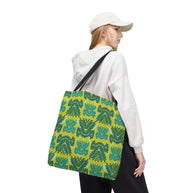 Teal Mint and Lime Botanical - Tote Bag