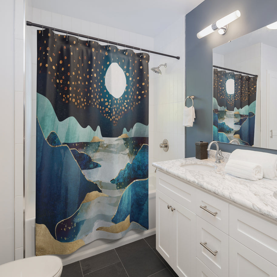 Moon Glow - Shower Curtain