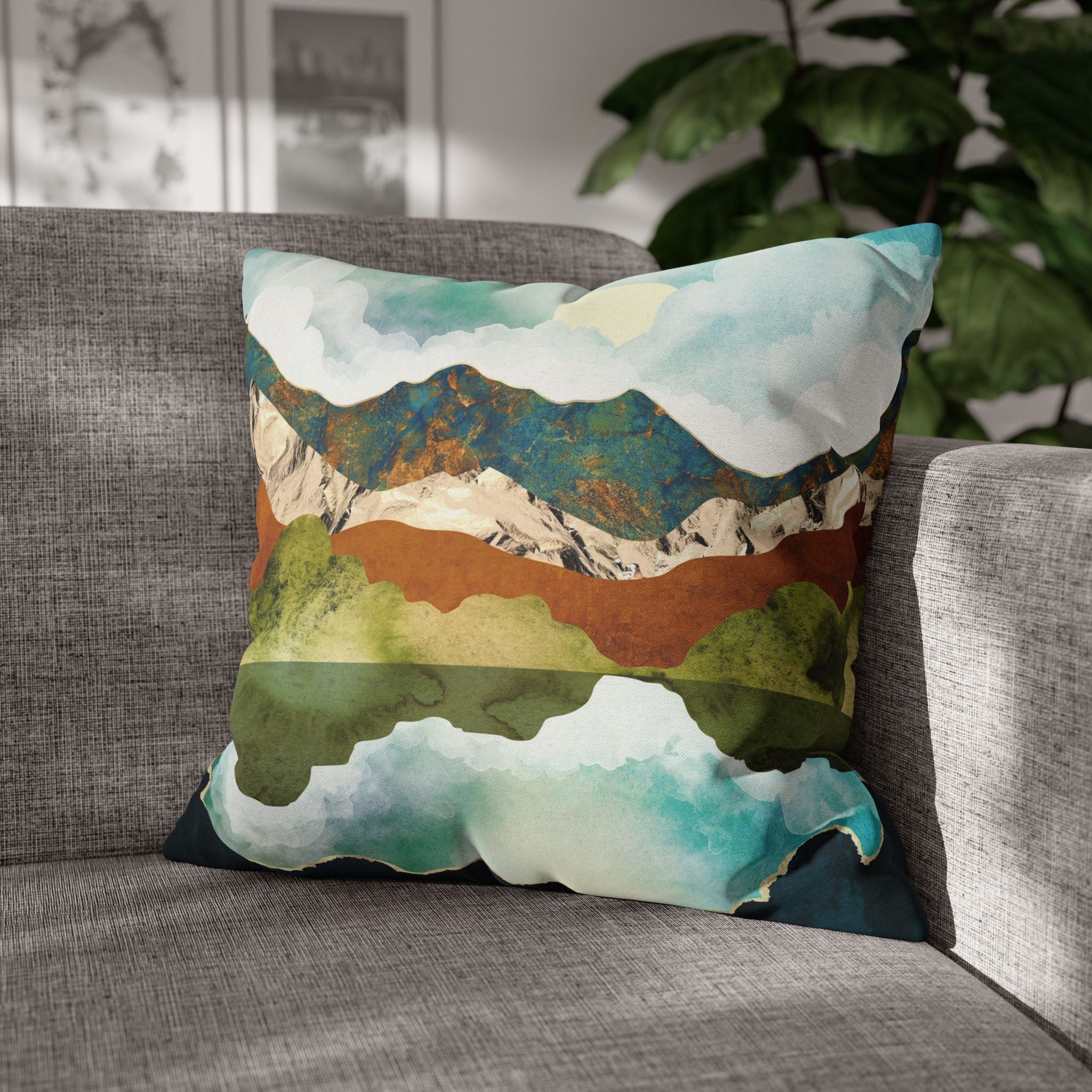 Spring Mountains - Decorative Pillow Cover
