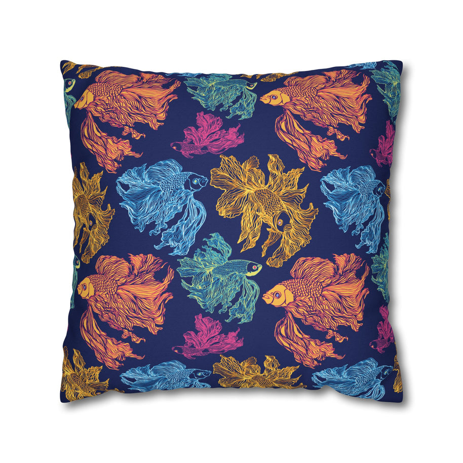 Betta Fish Pattern-Color Pop Version - Decorative Pillow Cover