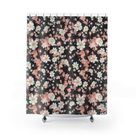 Botanical Blossoms with Charcoal - Shower Curtain