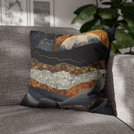 Metallic Mountains - Decorative Pillow Cover