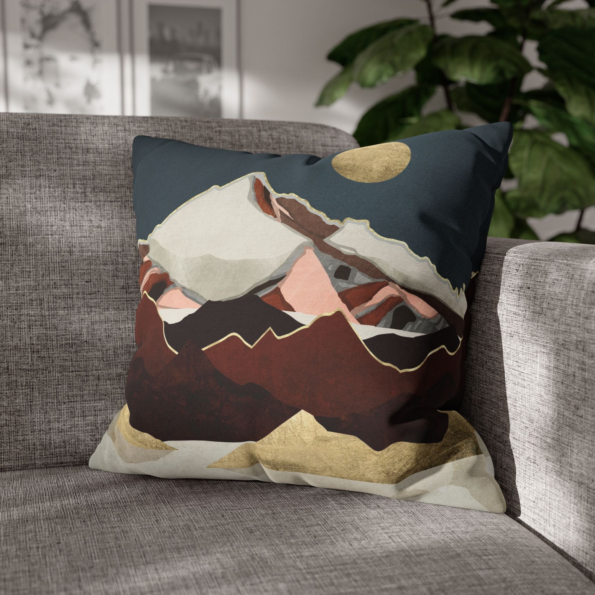 Rustic Mountains - Decorative Pillow Cover