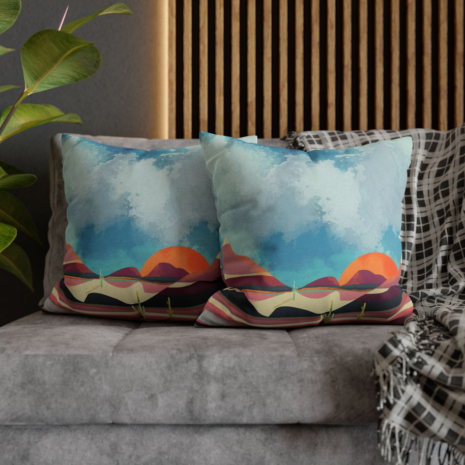 Pink Desert Glow - Decorative Pillow Cover