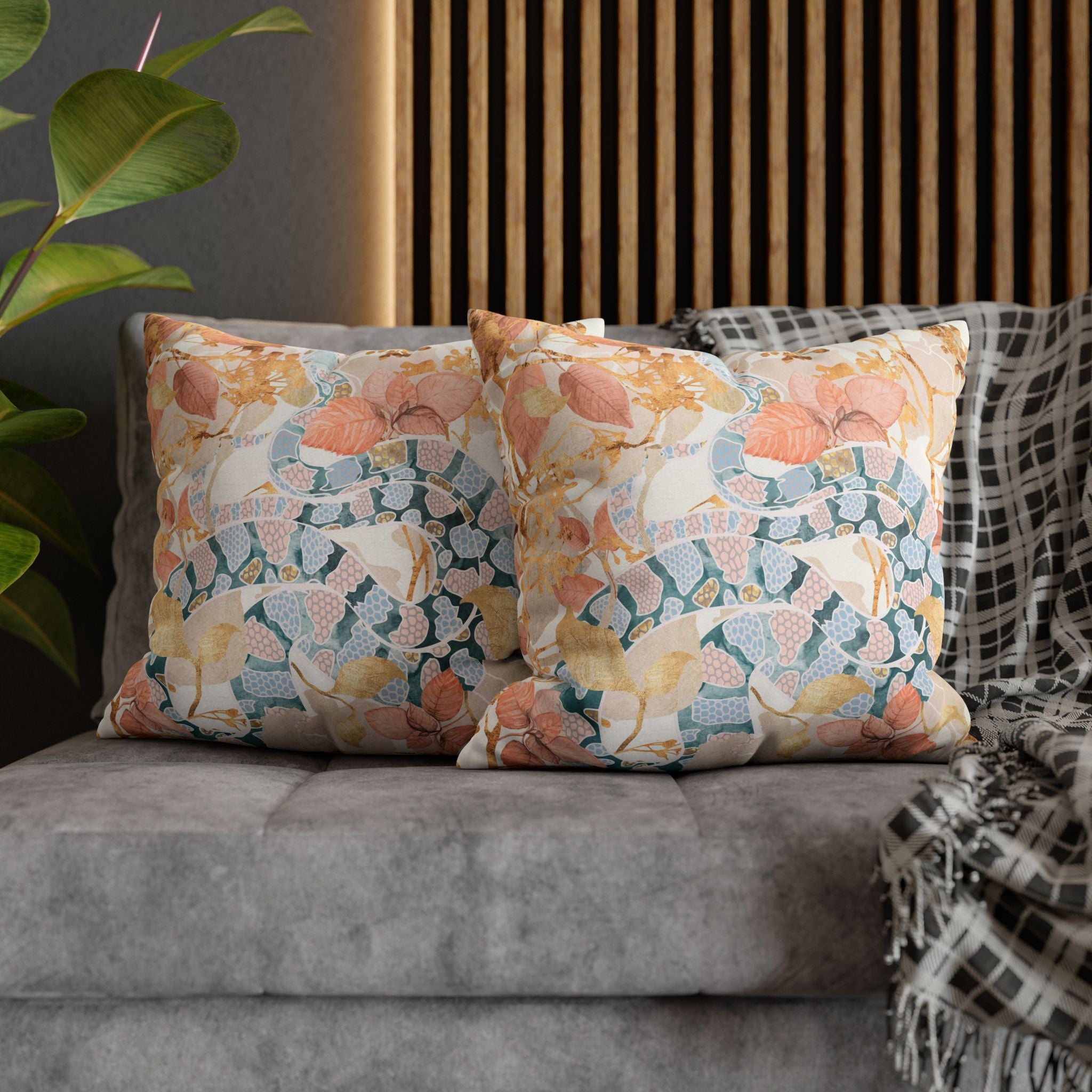 Coral Spring Garden - Decorative Pillow Cover