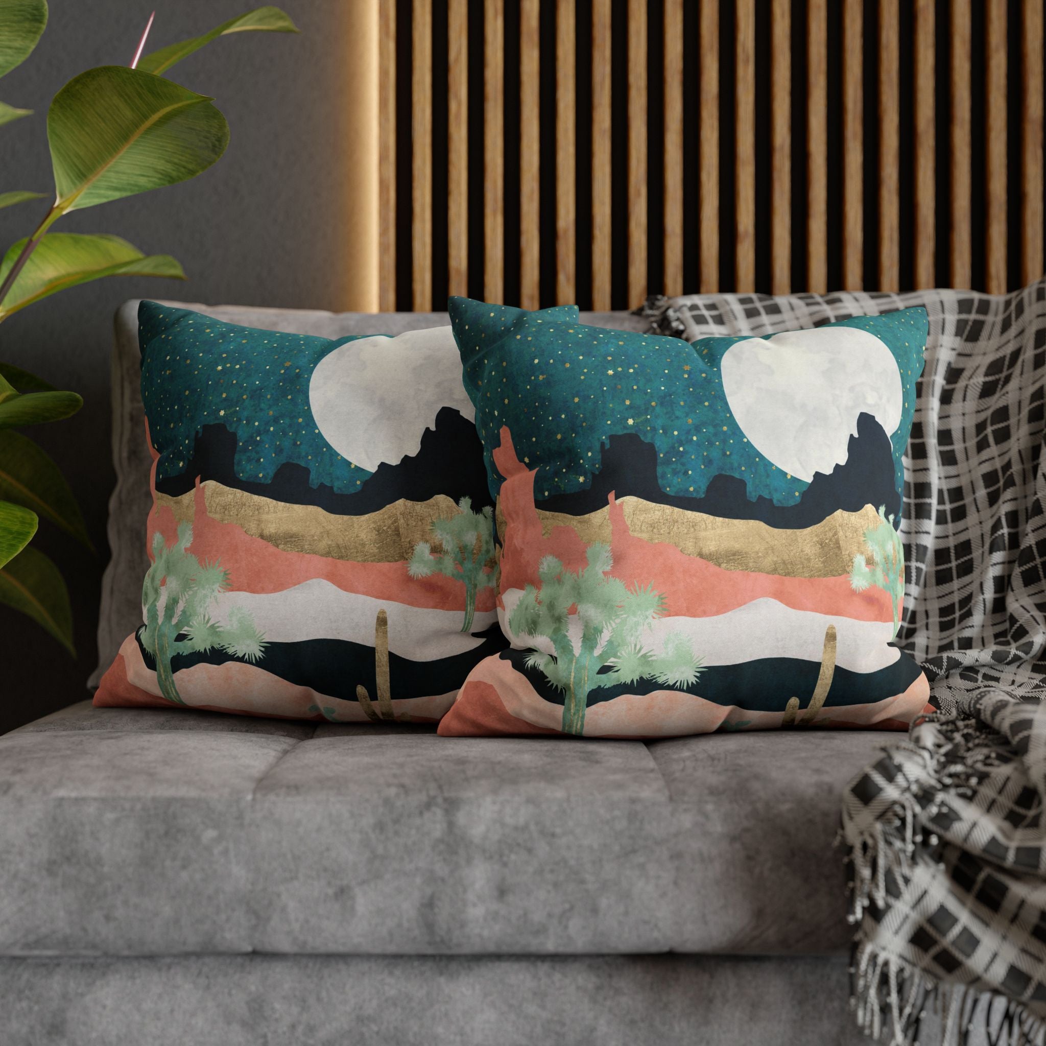 Desert Moon Vista - Decorative Pillow Cover