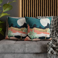 Desert Moon Vista - Decorative Pillow Cover