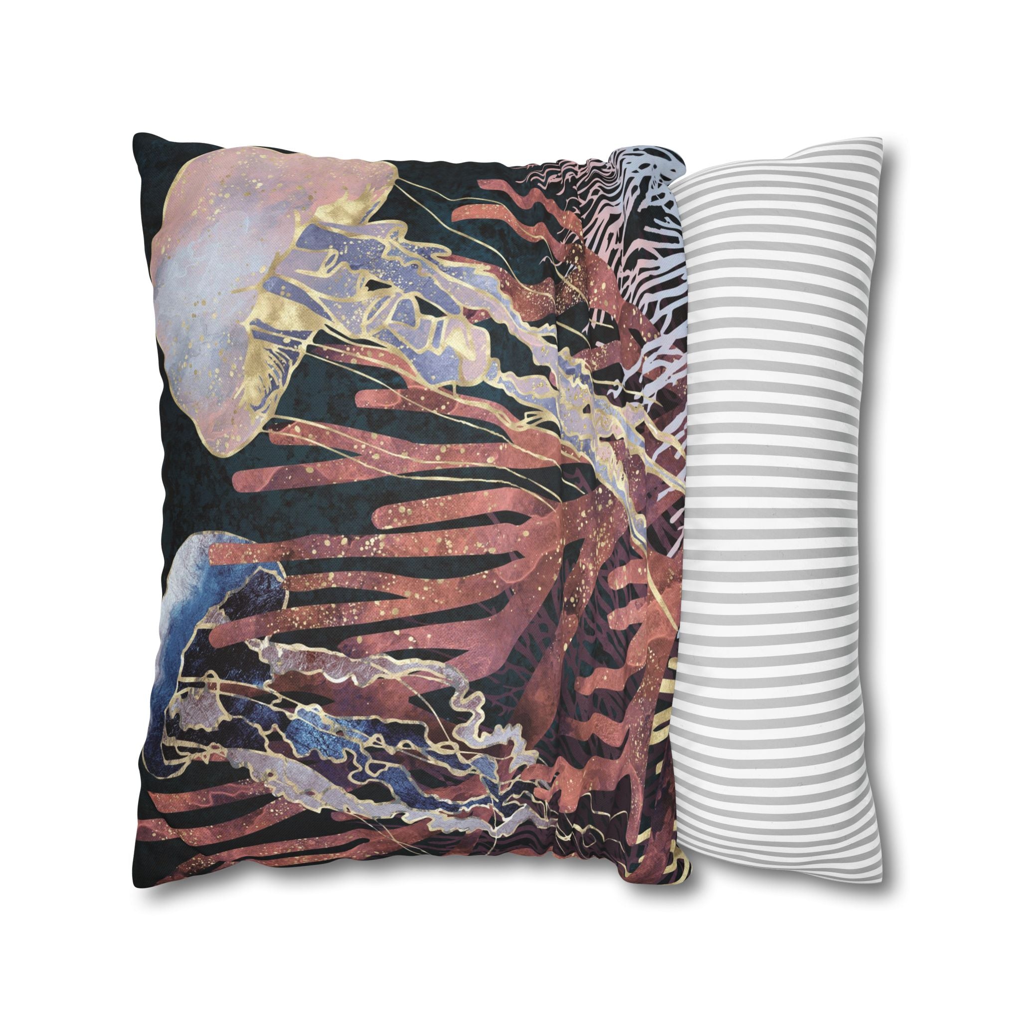 Metallic Coral - Decorative Pillow Cover