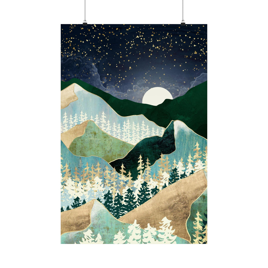 Spring Night Vista - Poster Print - No Frame