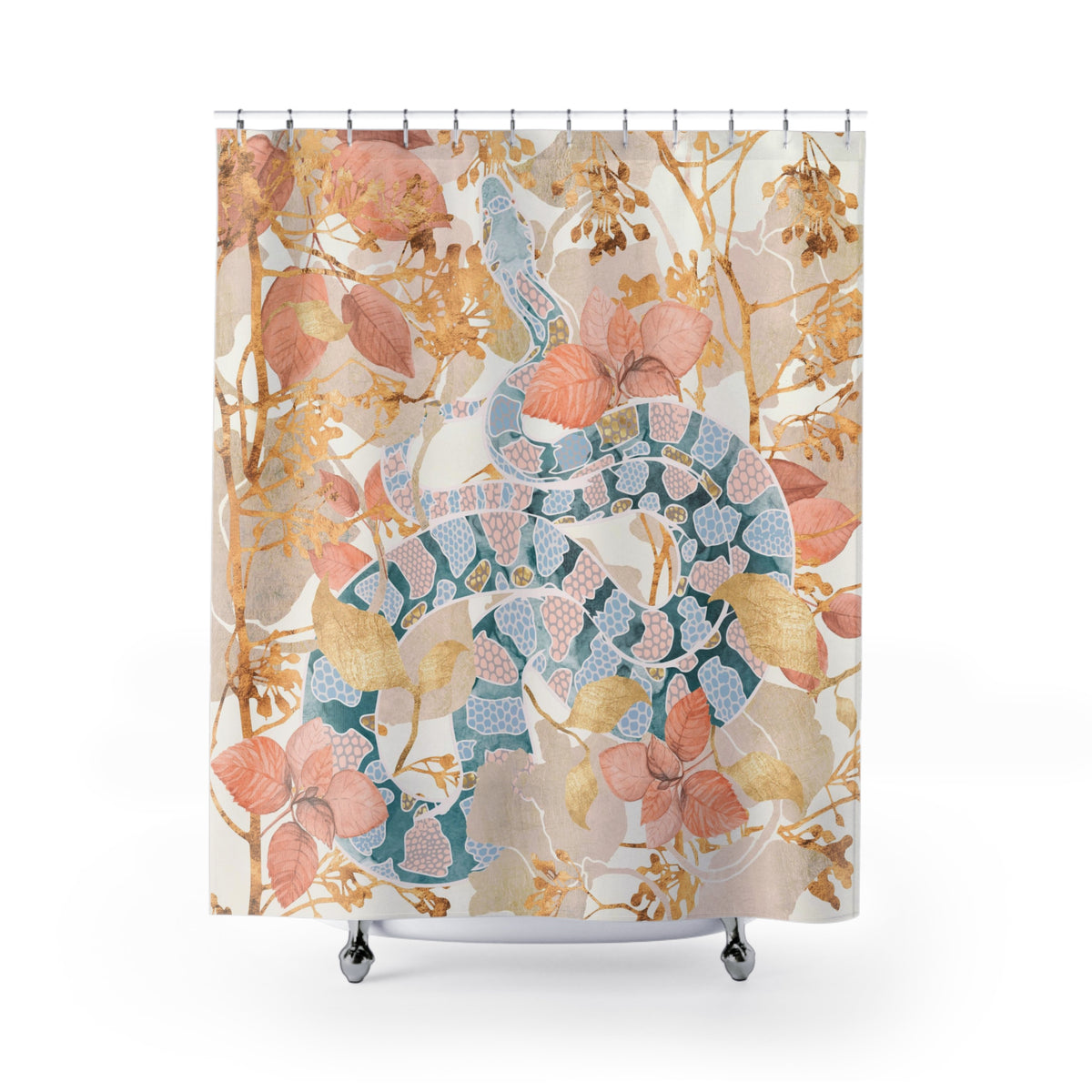 Coral Spring Garden - Shower Curtain