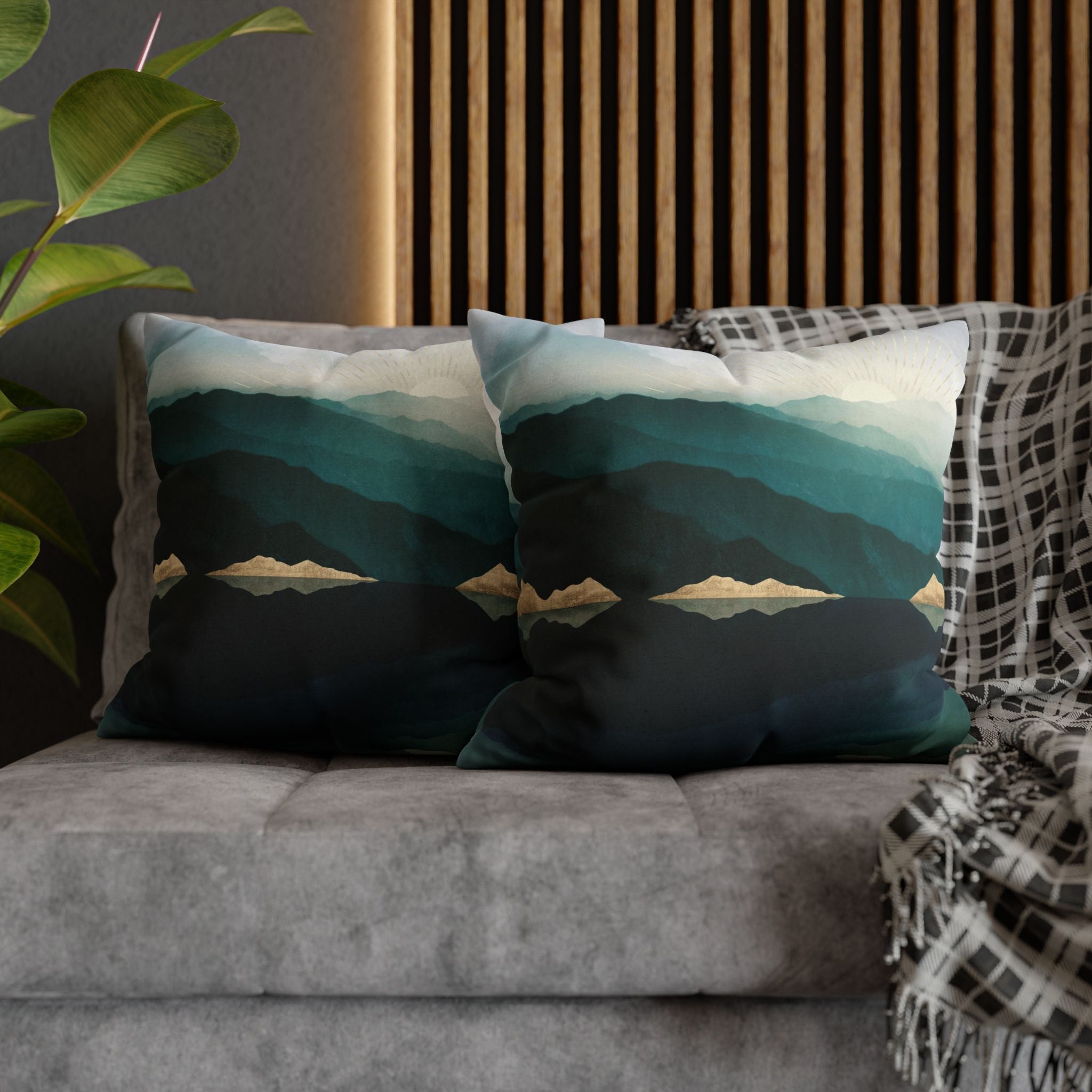 Waters Edge Reflection - Decorative Pillow Cover