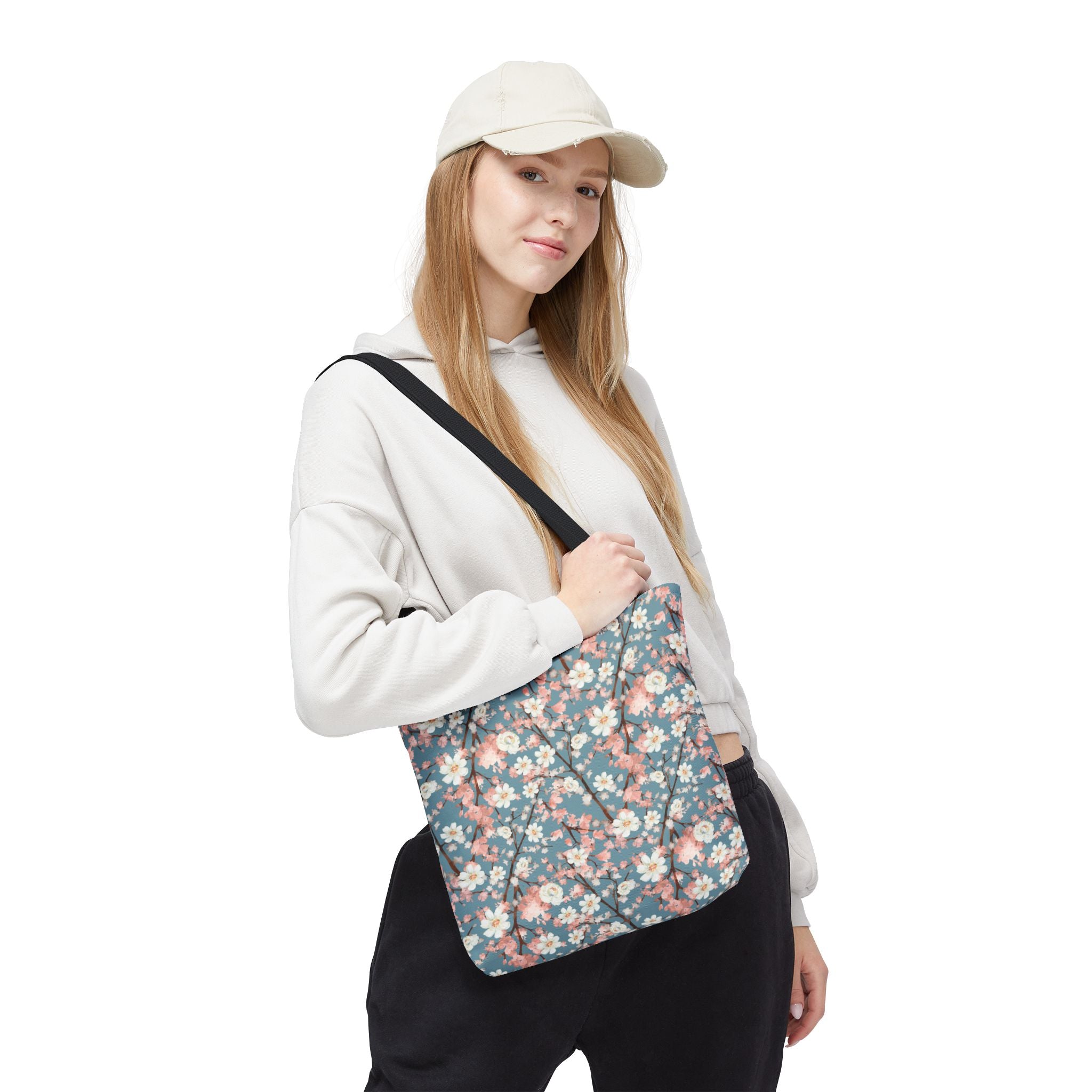 Botanical Blossoms with Blue - Tote Bag