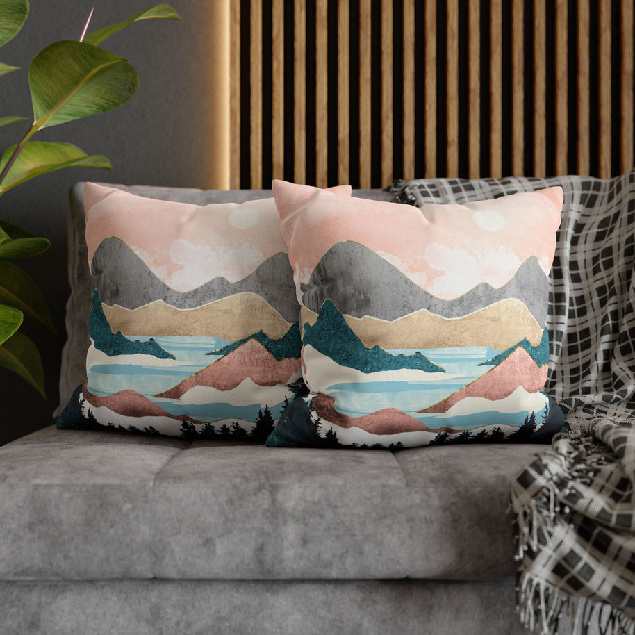 Lake Sunrise - Decorative Pillow Cover