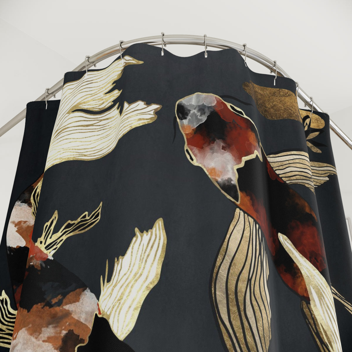 Metallic Koi IV - Shower Curtain