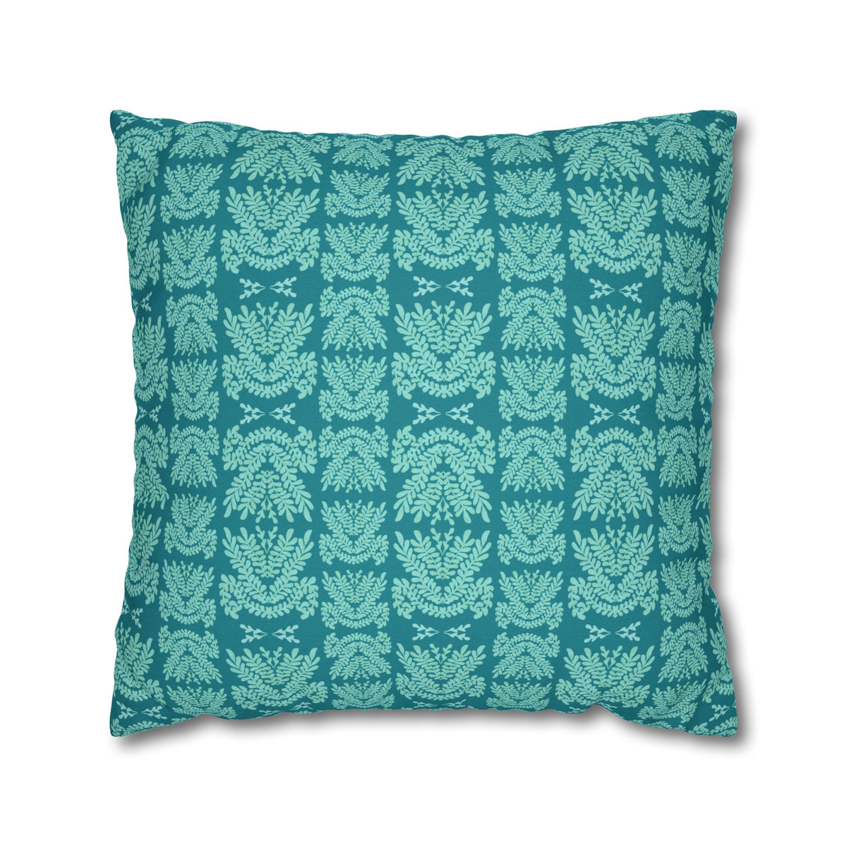 Teal and Mint Botanical - Decorative Pillow Cover