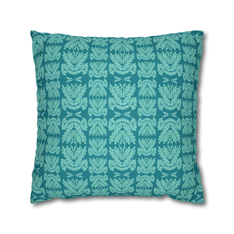 Teal and Mint Botanical - Decorative Pillow Cover