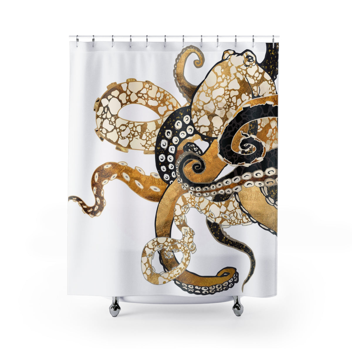 Metallic Octopus - Shower Curtain