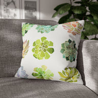 Spring Succulents - Decorative Pillow Cover