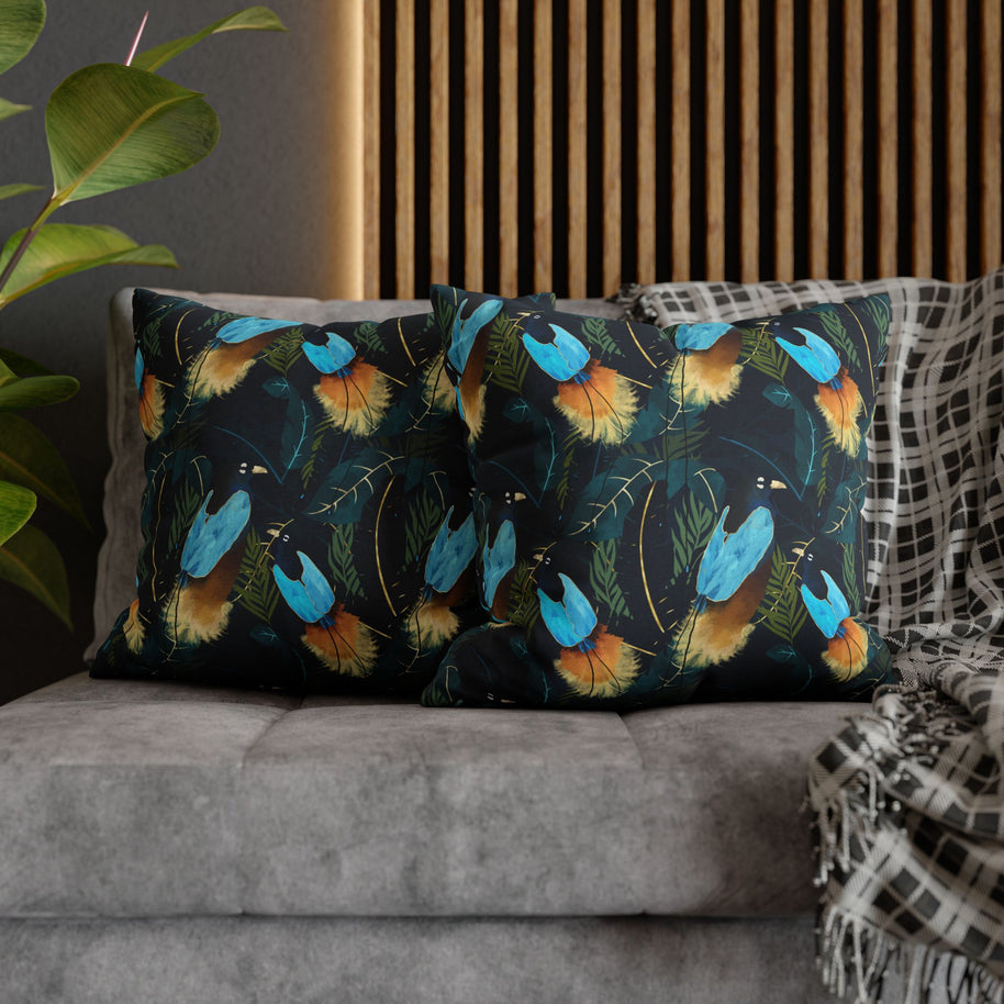 Birds of Paradise Botanical - Decorative Pillow Cover
