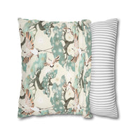 Cream Crane and Bonsai - Decorative Pillow Cover