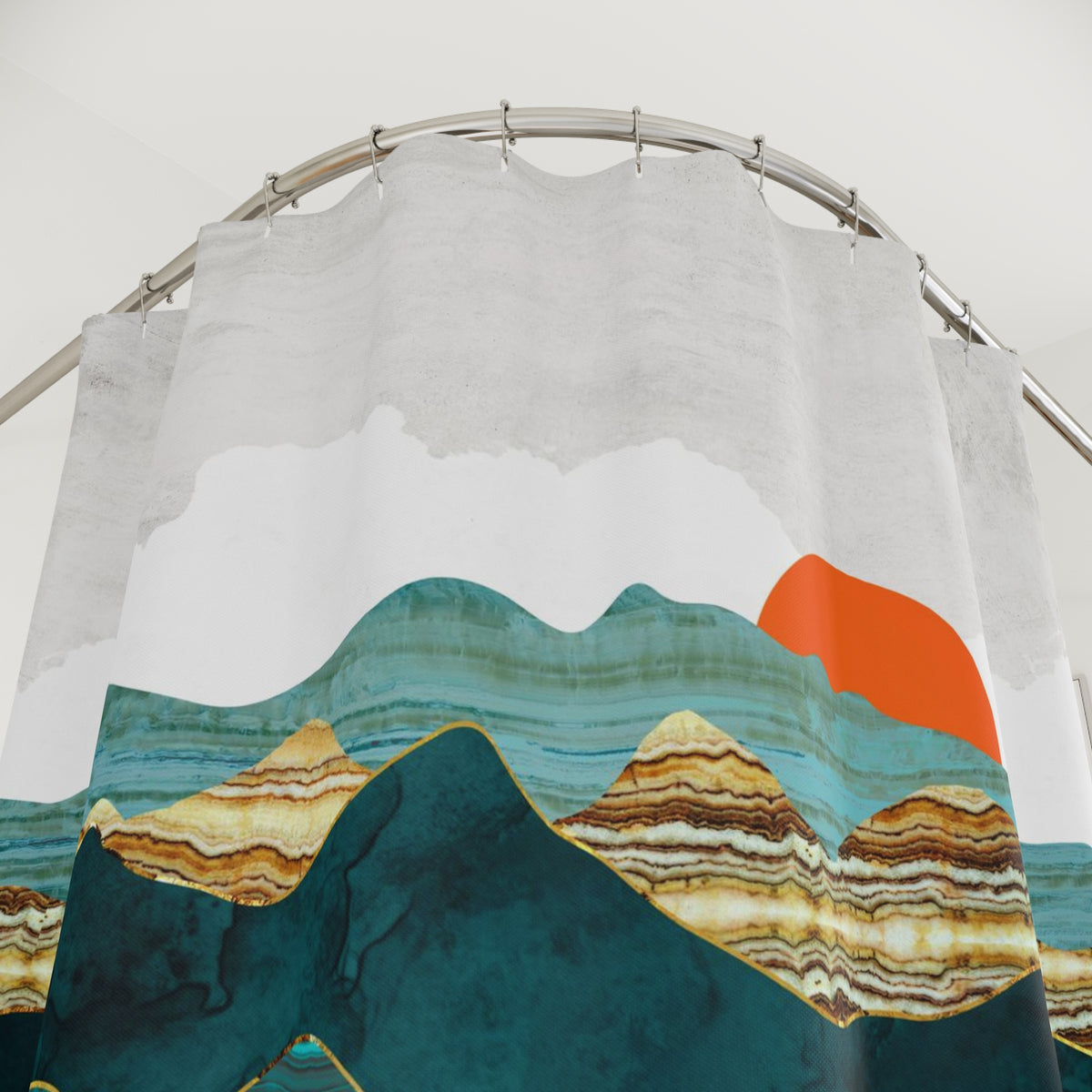 Turquoise Vista - Shower Curtain