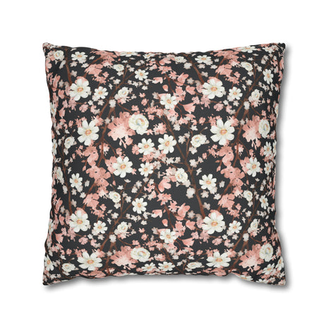 Botanical Blossoms with Charcoal - Decorative Pillow Cover