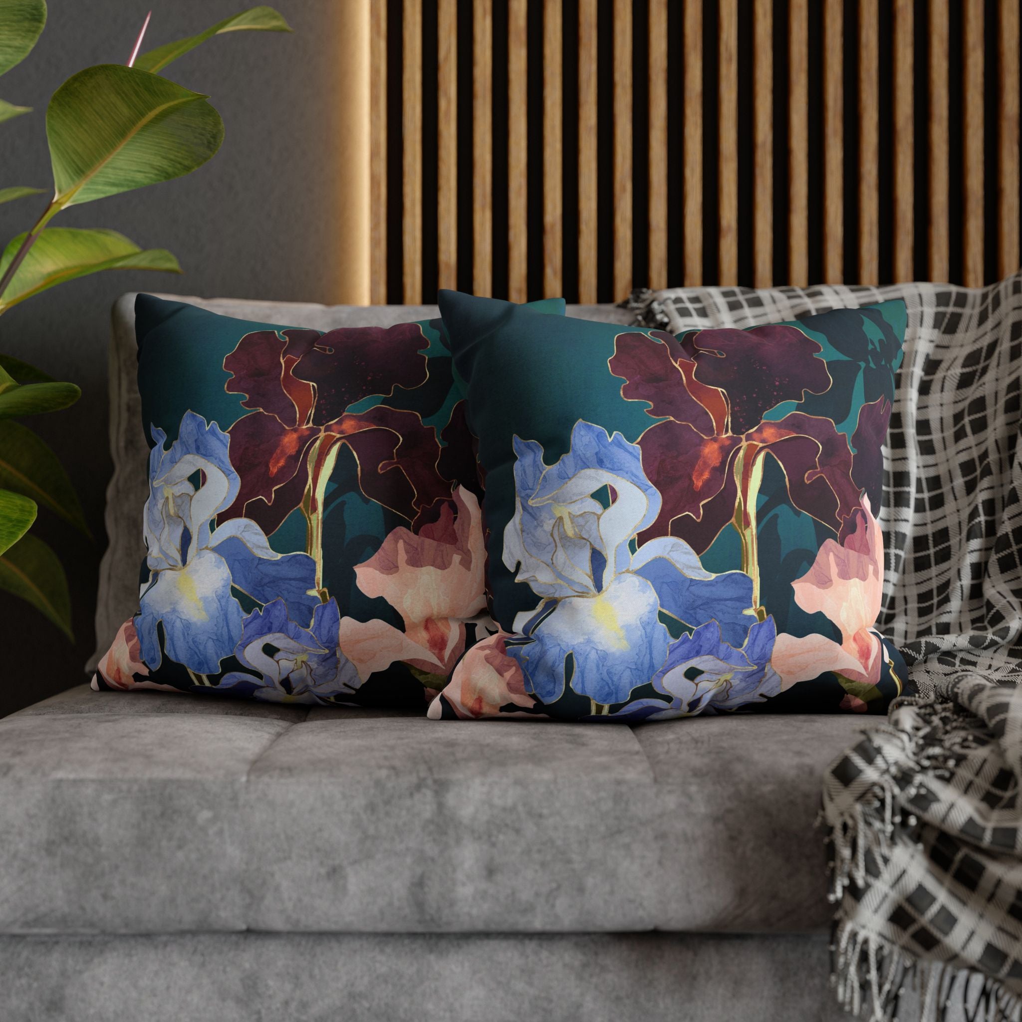 Iris Abstract - Decorative Pillow Cover