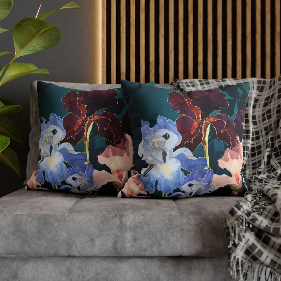 Iris Abstract - Decorative Pillow Cover