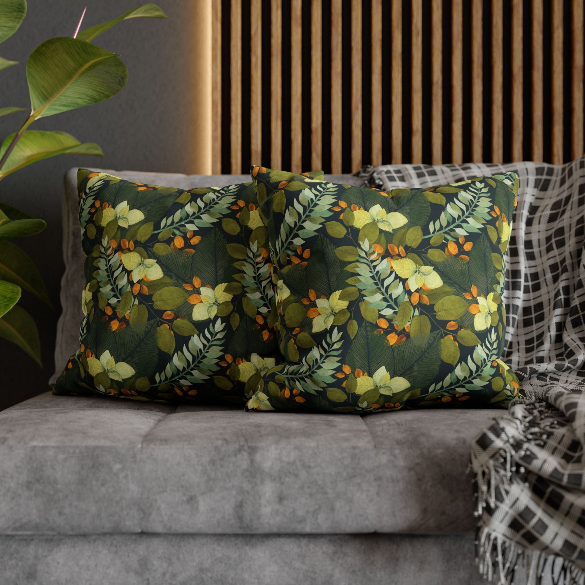 Autumn Leaves Botanical - Decorative Pillow Cover