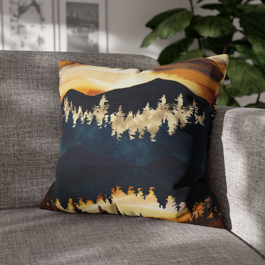 Fall Sunset - Decorative Pillow Cover
