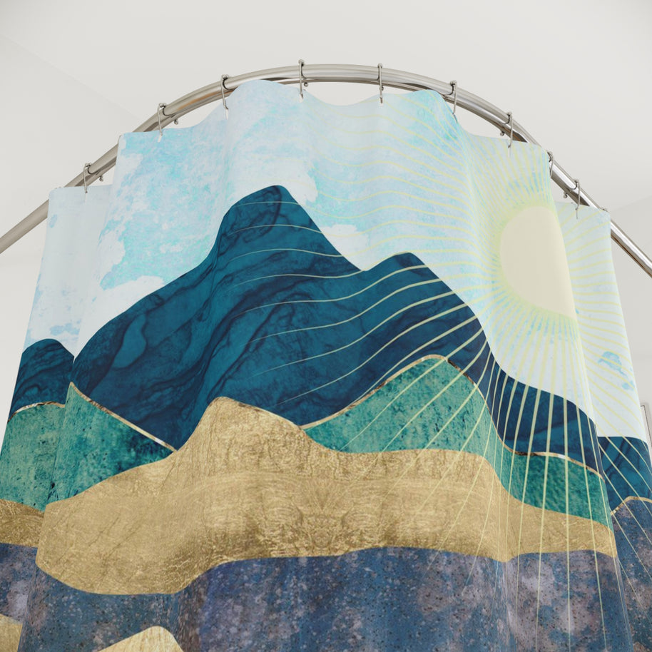 Blue Forest - Shower Curtain
