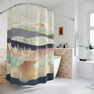 Golden Spring Reflection - Shower Curtain