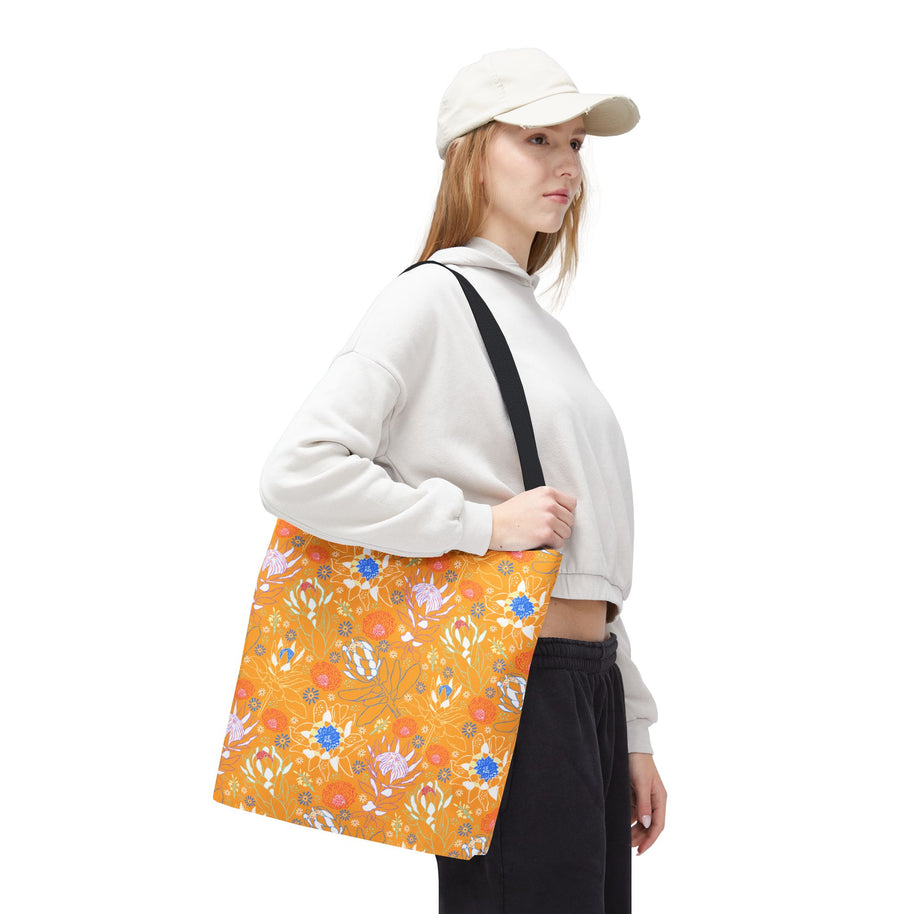 Protea with Mustard - Tote Bag