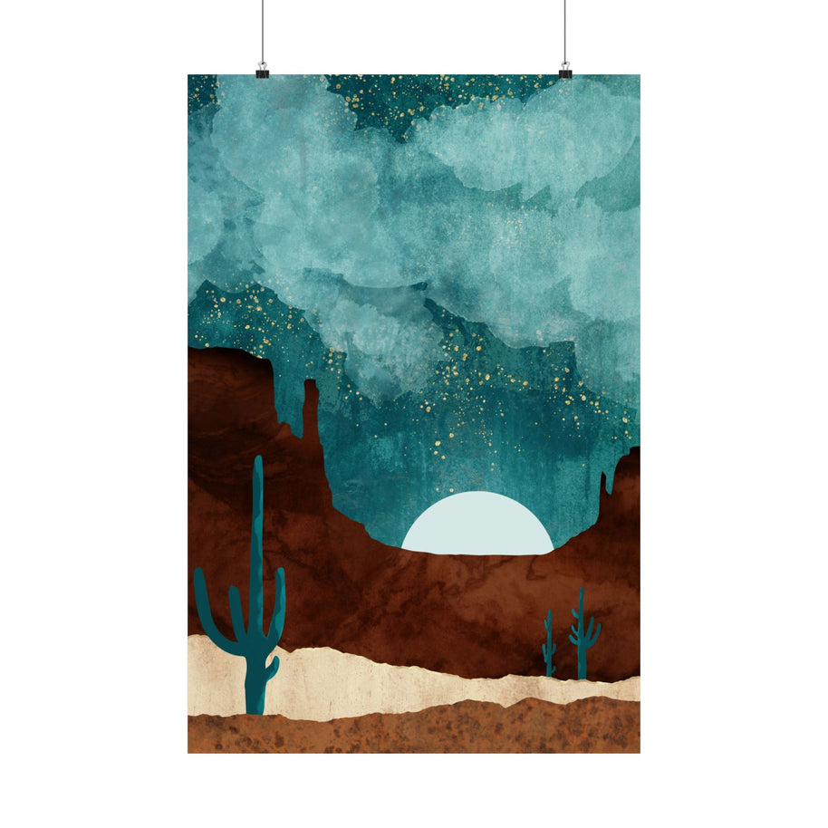 Desert Night - Poster Print - No Frame