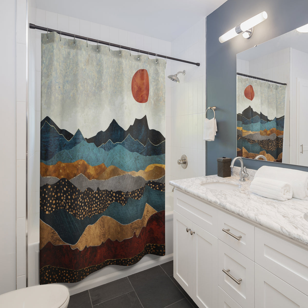 Amber Dusk - Shower Curtain